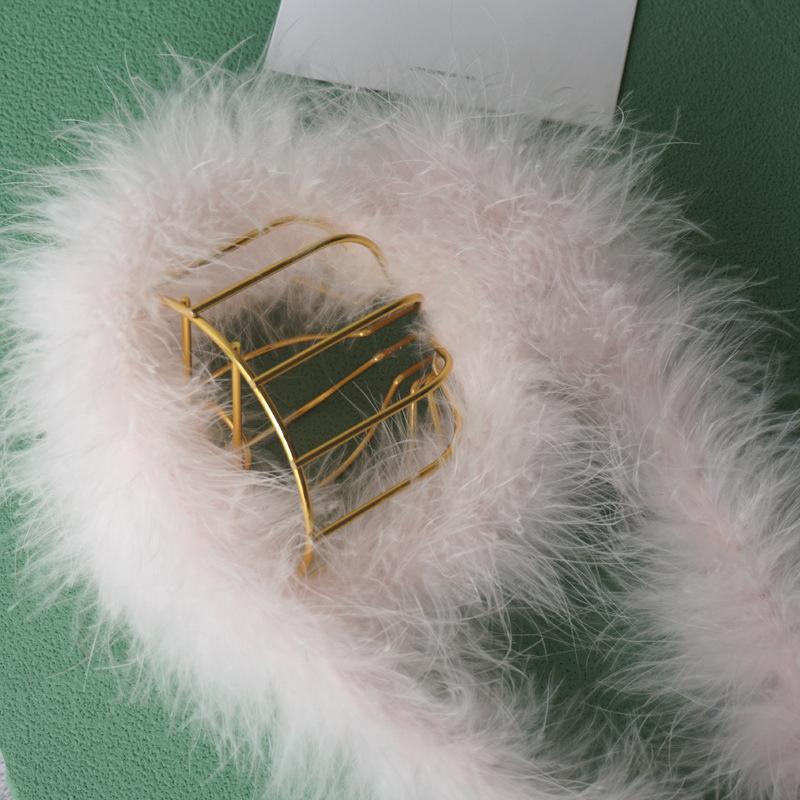 Full Fluff Strips, Turkey Hair, Plush Feather Strips, Headdress, Ornament, Decorative Feather Material, Clothing Accessories
