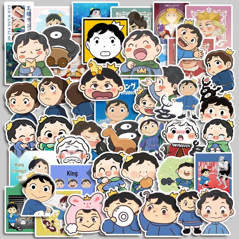 50 King Ranking Cartoon Character Waterproof Stickers for Motorcycle & Suitcase