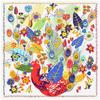 130Cm Silk Scarf  New  Square Scarf Fashion Pashmina Design Peacock Feather Women Shawl Bandana Kerchief Scarves