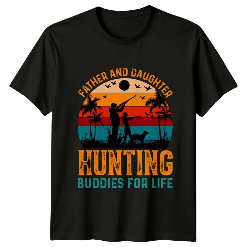 Father And Daughter Hunting Buddies Unisexs TShirt Hunting Fathers Day Gift