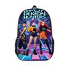 K‑POP Witch‑Hunting Girl Group Student Backpack, Unisex Cartoon Rucksack, Lightweight Casual Zipper Travel Bag, Laptop Outdoor Backpack