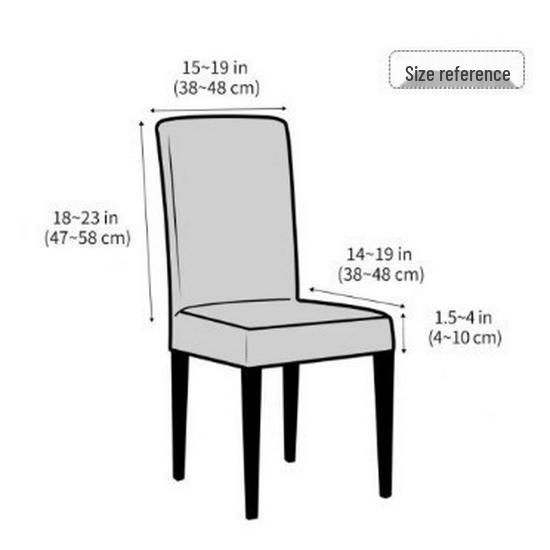 Plaid Jacquard Universal Chair Cover for Dining and Club Chairs