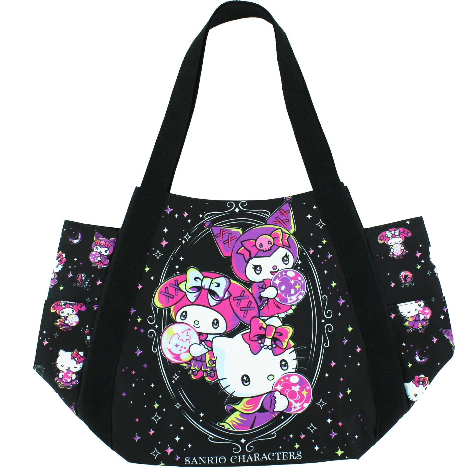 

Yasuda Tsusho Sanrio Print Balloon Bag, Mix Balloon 4264 Crystal, Approx. H30 x W49 x D21.5cm (MX Balloon 4264 Crystal)