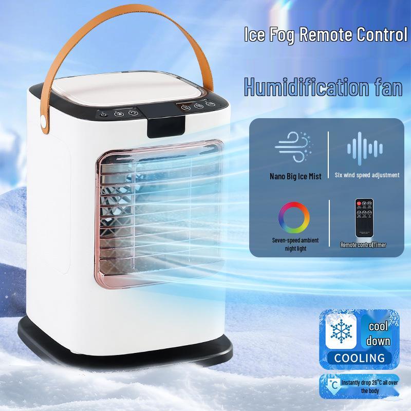 Second Generation Portable Mini Cooling & Humidifying Fan with Negative Ion Desktop Feature