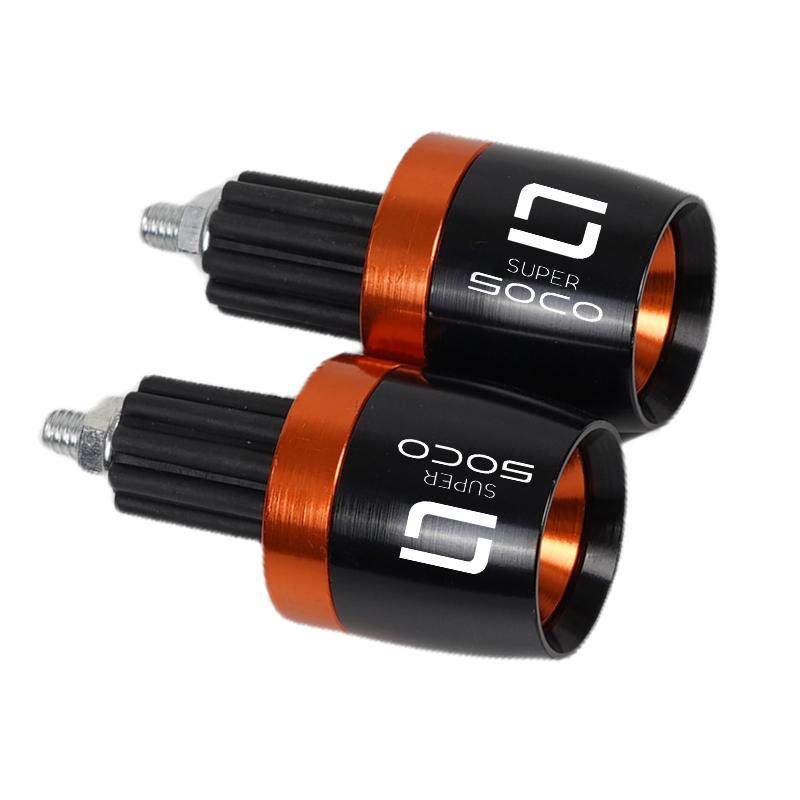 Motorcycle Handlebar Grips Handle Bar Cap End Plugs For Super Soco CPx CUmini CUx TC 50 TC Max Wanderer TCMax Accessories CNC