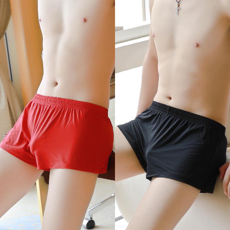 New Men's Breathable Polyester Boxer Briefs - Lightweight & Stylish