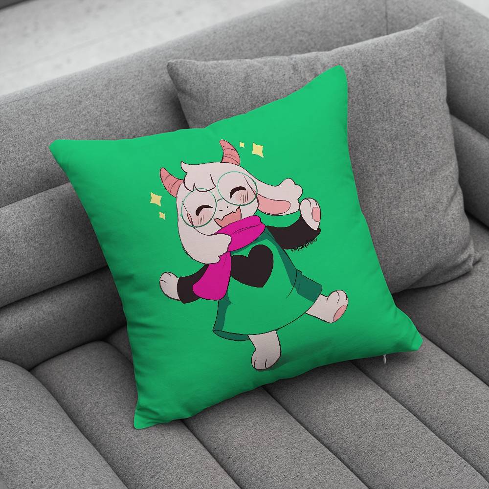 DDeltarune Ralsei Pillow Case Pillowcase Home Sofa Cushions Car Cushions Pillowcover Office Pillowshell Pillow