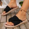Spring and Summer Footwear Plus Size Soft-soled Sandals with Toe Beach Shoes Flat-bottomed Low-heeled Women's Shoes Slippers