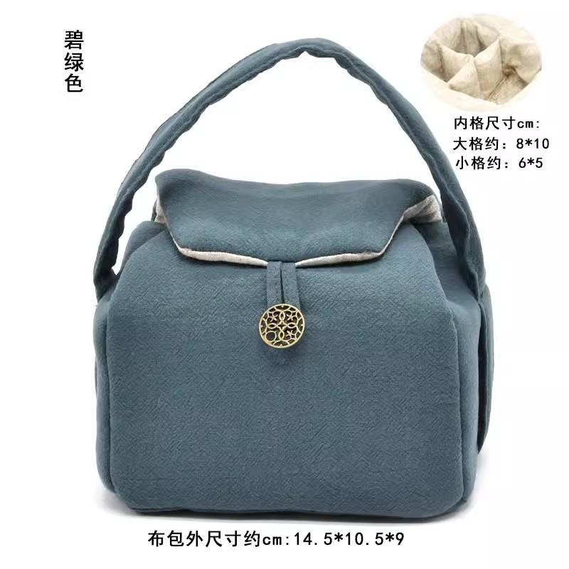 Vintage Teaware Storage Bag Accessories, Teacup Teapot Bags, Travel Outdoor Portable Tea Cup, Cozies Food Jewelry, Nuts Packag