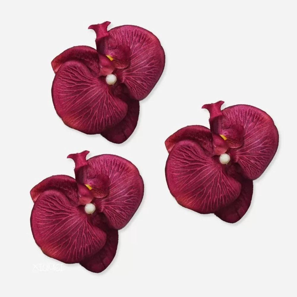 3pc/set Pearl Bride Flower Side Clip Sweet Chinese Style Hairpin Butterfly Orchid Hair Clip  Beach