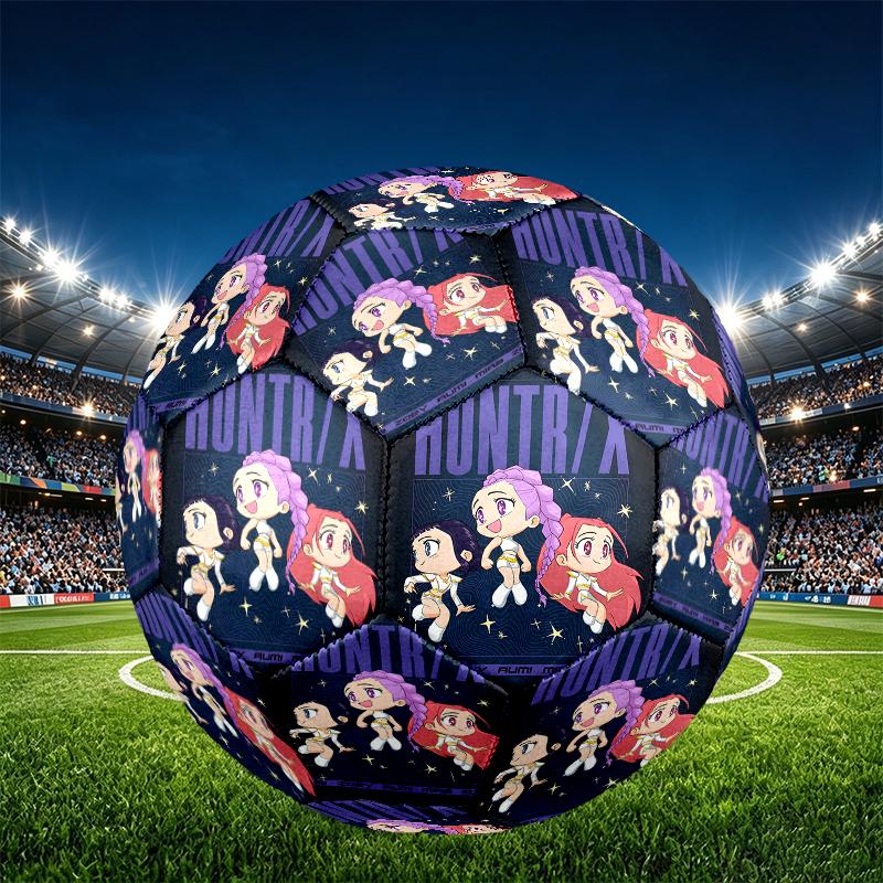 K Print Size 5 Soccer Ball, PU Wear Resistant Football for Match Training and Daily Practice, Birthday Gift for Soccer Fans