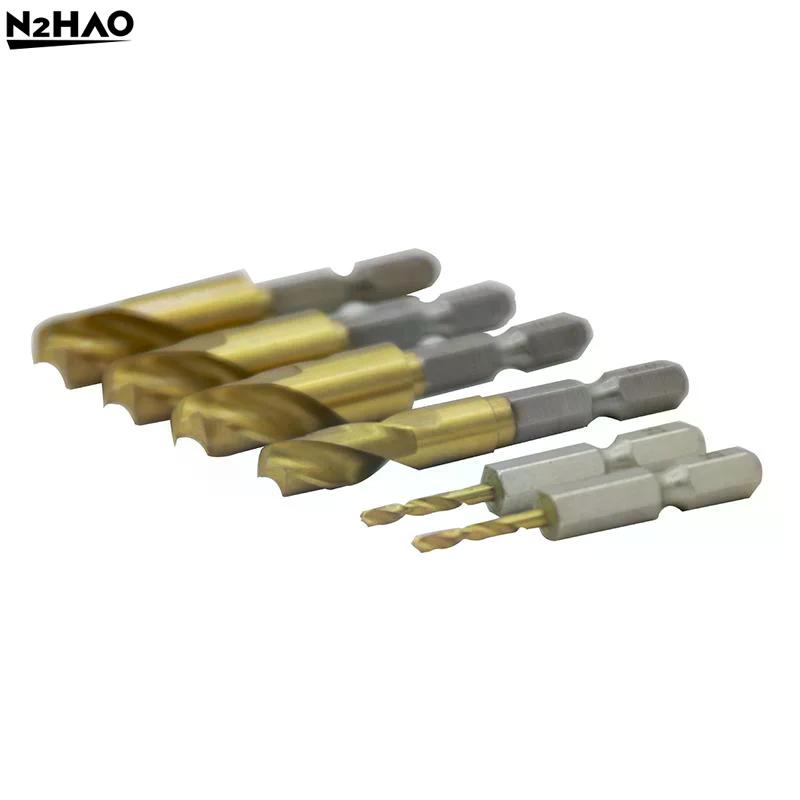 High Hardness 2-10MM Twist Drill Bit Hex Shank Ultra-short Hole Opener Stainless Steel Special Drill Wood Metal