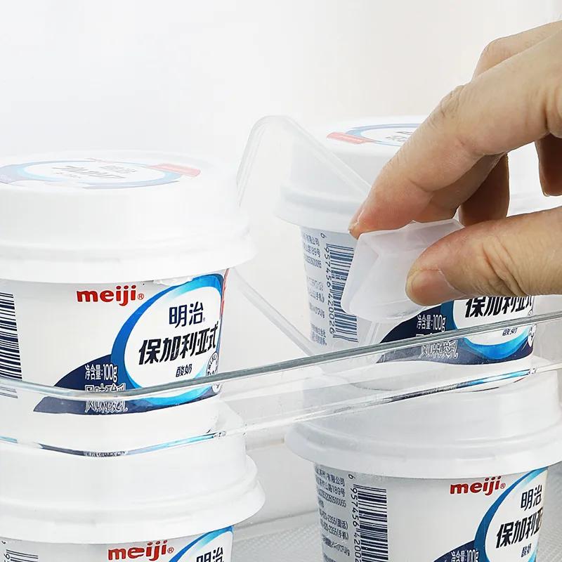 4Pcs Home Refrigerator Storage Partition Board Retractable Plastic Divider Storage Splint Kitchen Bottle Can Shelf Organizer