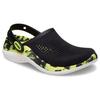 Crocs LiteRide 360 Marble Pattern Unisex Black EVA Breathable Outdoor Beach Clogs 207634-02K
