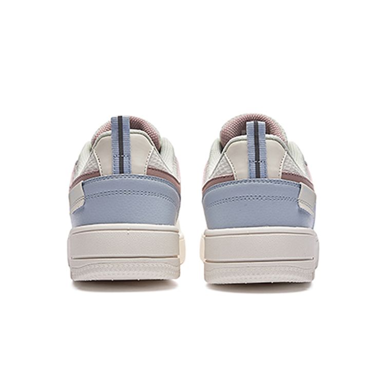 Hongxing Erke Lily Anti-Slip Shock Absorbing Wear-Resistant Lightweight Breathable Low-Top Skate Shoes Women sneaker White Blue 52121401103-003