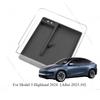 For Tesla Model 3 Highland Center Console Eyeglasses Storage Case Armrest Organizer Transparent Case Car Interior Accessories