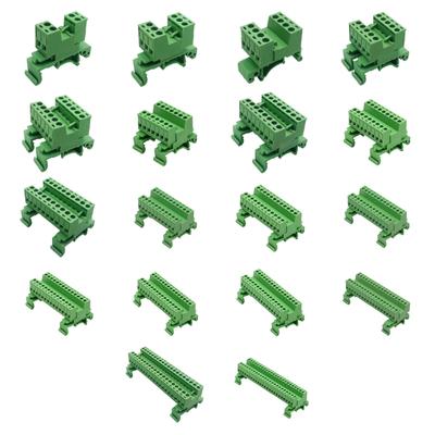 PA66 Flame Retardant Terminals Connector Rail-mounted Terminals Block For DIN Rail 5.08mm Pitches 10Amp Current