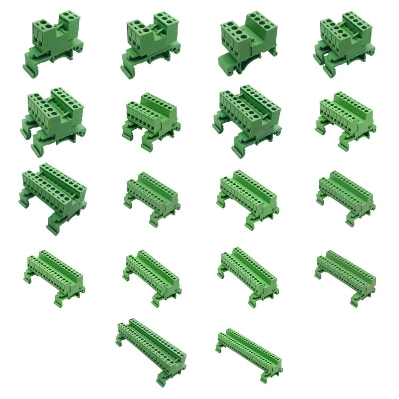 High Performances Rail Type Terminals Block 5.08mm Spacing For 10Amp 300Volt Application Screw Plug-in Connector