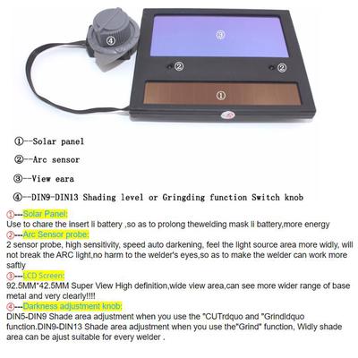 Auto Solar Darkening Tig Welding Helmet Lens Mask Goggles Automation Filter