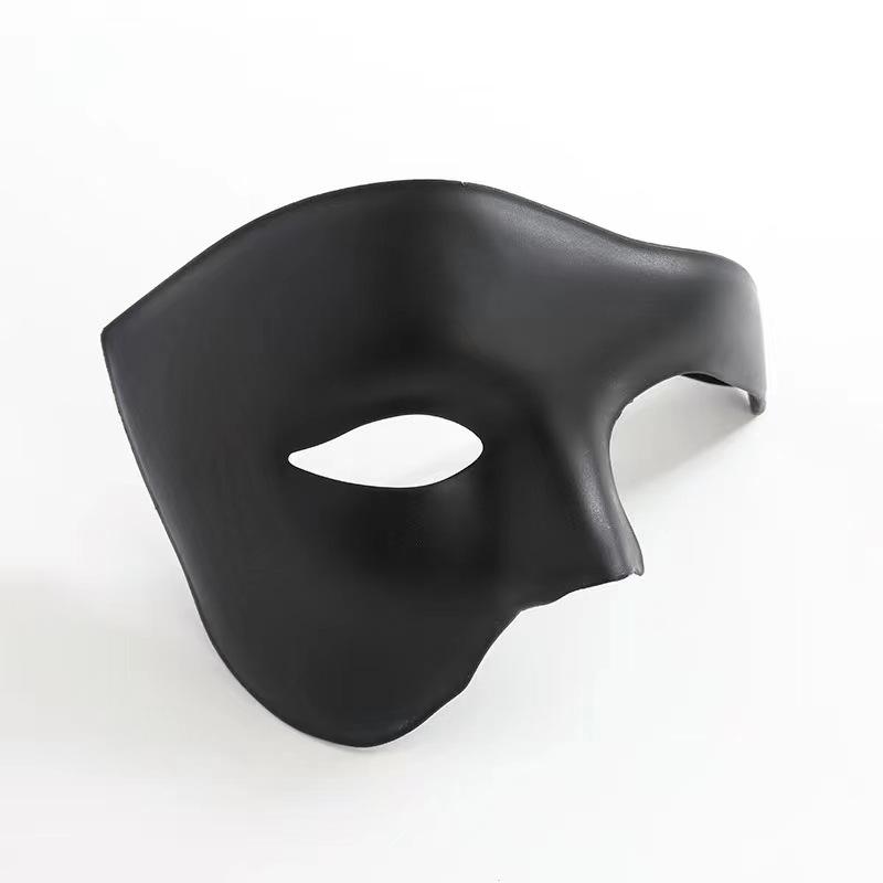 Men's Phantom Half-Face Mask for Halloween Masquerade Ball