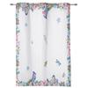Spring Flowers Watercolor Butterfly Bird Window Curtain Living Room Valance Curtain for Bedroom Home Kitchen Decor Curtain