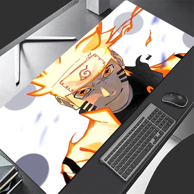 Black Chain Cool Mouse Pad Laptop Japan Anime Keyboard Rug XXL N-narutoS U-uzumakiS Non Slip Mousepad PC Gamer Cabinet Desk Mat