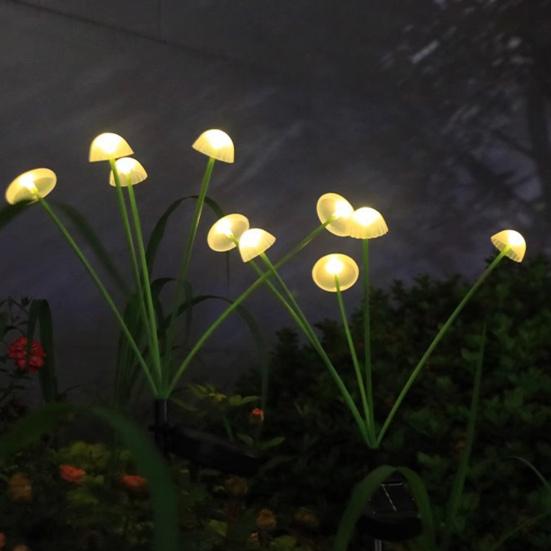 LED Solar Lamp Automatic ON/OFF Easy To Install IP44 Waterproof Jellyfish Solar Garden Light Romantic Courtyard Decoration