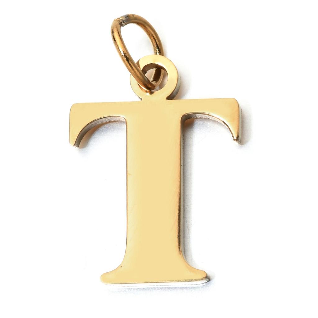 Handmade Stainless Steel English Letter Pendant - Non-Fading Charm