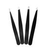 Tweezers Set 4pcs Premium Stainless Steel Eyebrow Precision Sharp Tip Tweezers for Body Ingrown and Facial Hair Removal