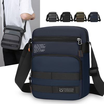 Men's Bag Multi-Compartment Shoulder Bag Business Lightweight Bag Travel Crossbody Bag