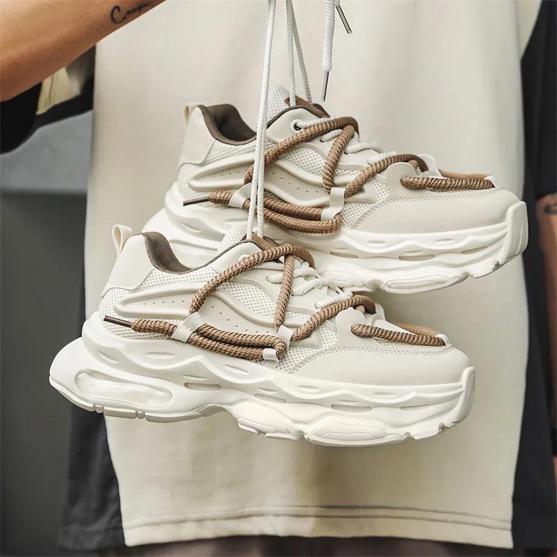 New Classic Men's Shoes Versatile Thick soled Casual Shoes Breathable and Comfortable Running Sports Shoes sneakers men