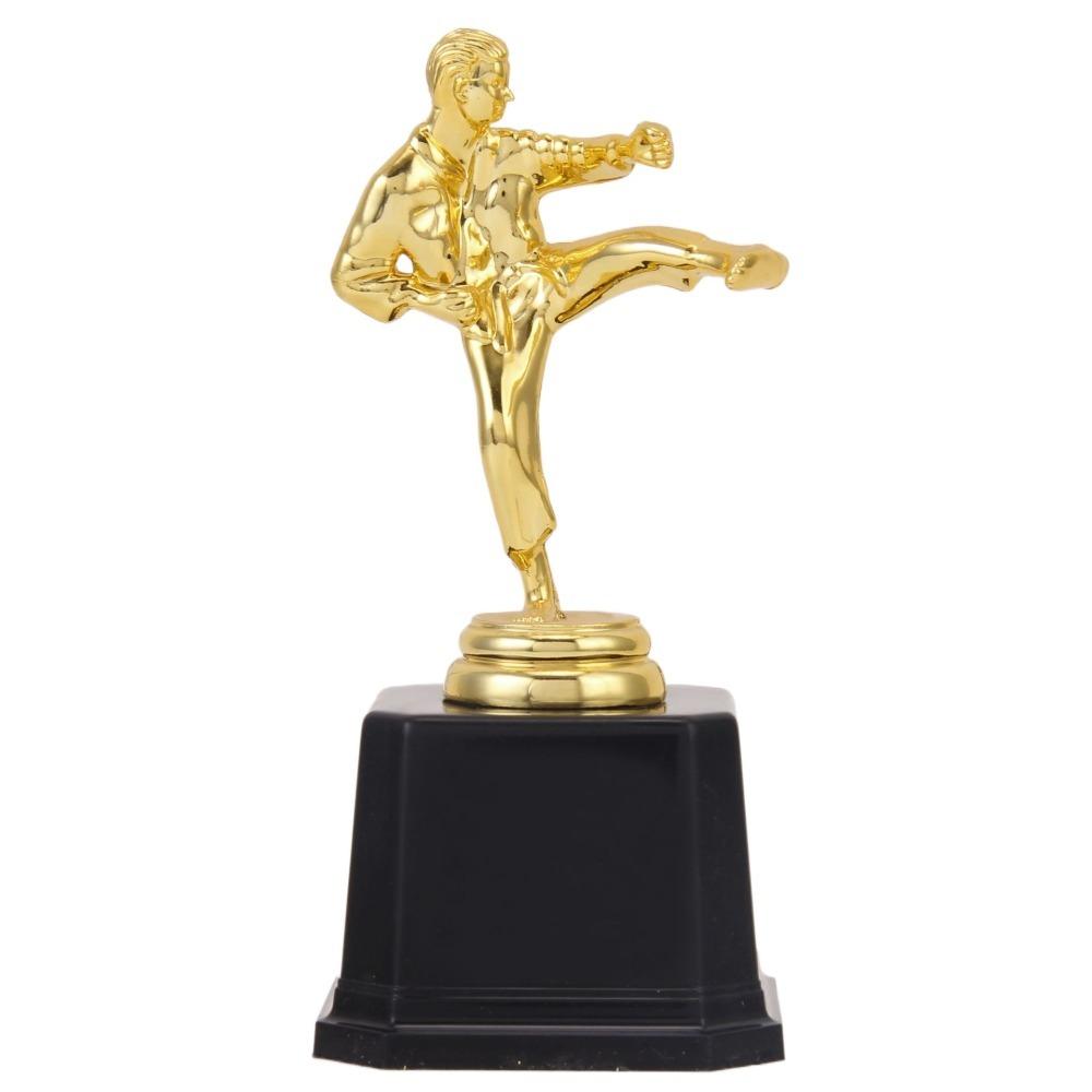 

Золотой трофей боевых искусств, награда за пластиковую модель, наградной трофей, игрушка, школьное вознаграждение, поставка Style B 17cm