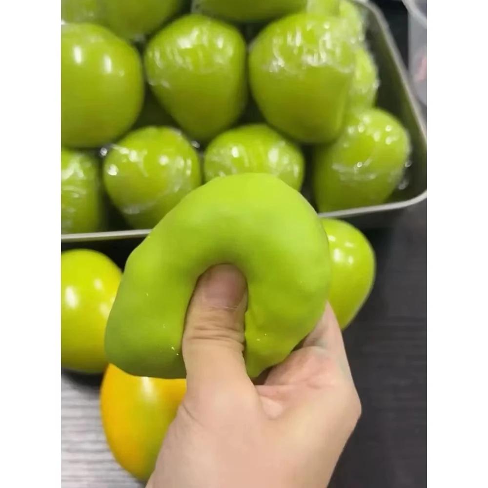 Bola de Estresse Crocante de Manga Feita à Mão Brinquedo de Apertar, Bola Fidget de Manga Color-Changing Squishy, Brinquedo Sensorial Asmr para Alívio do Estresse