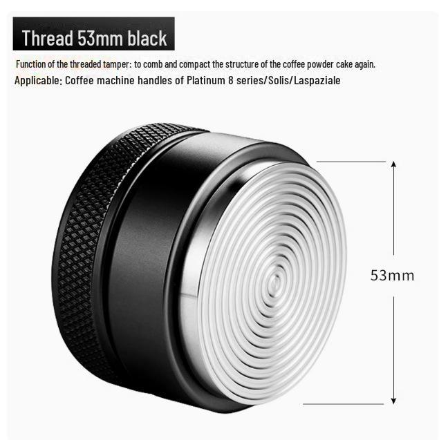 Tamper reglabil din oțel inoxidabil pentru pudră de cafea pentru Macaron, Stil Italian, Mărimi 49/51/53/54/58mm