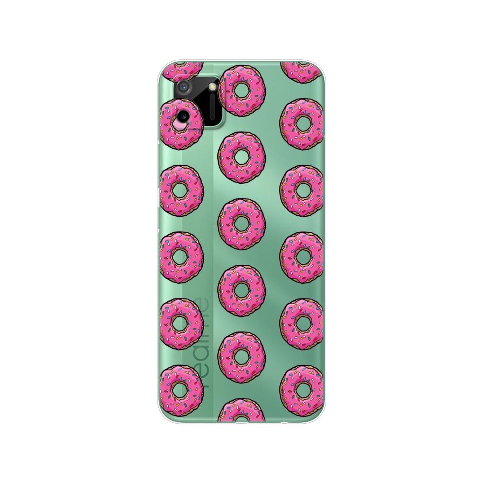 För Realme C11 2021 2020 Fodral TPU Silicon Back Cover Telefonfodral För OPPO RealmeC11 C 11 Soft Fodral RMX3231 RMX2185 stötfångare 6,5 tum