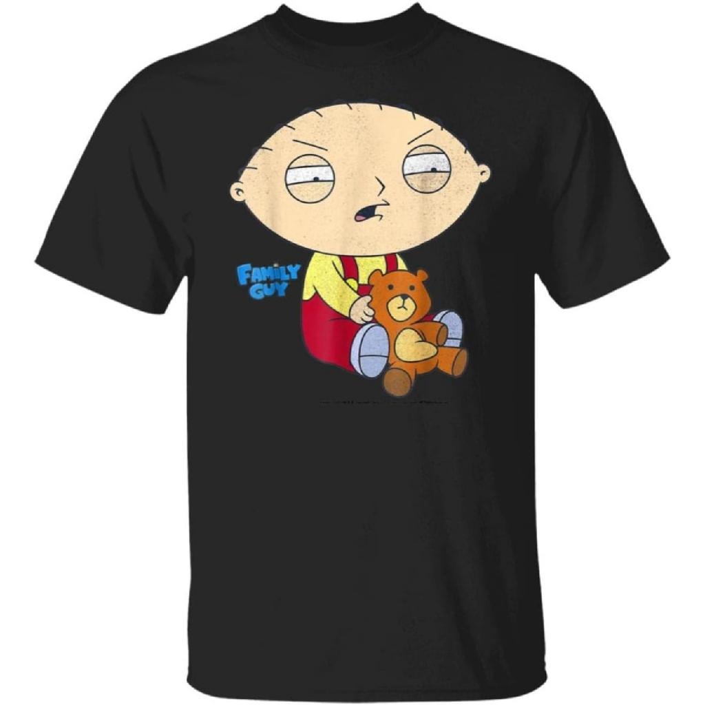 Tee4you Family-Guy-Stewie-Griffin T-Shirt Nera
