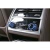 Fit For BMW 5 Series G30 2018-  Blue Aluminum Rear Ac Knob Cover Trim