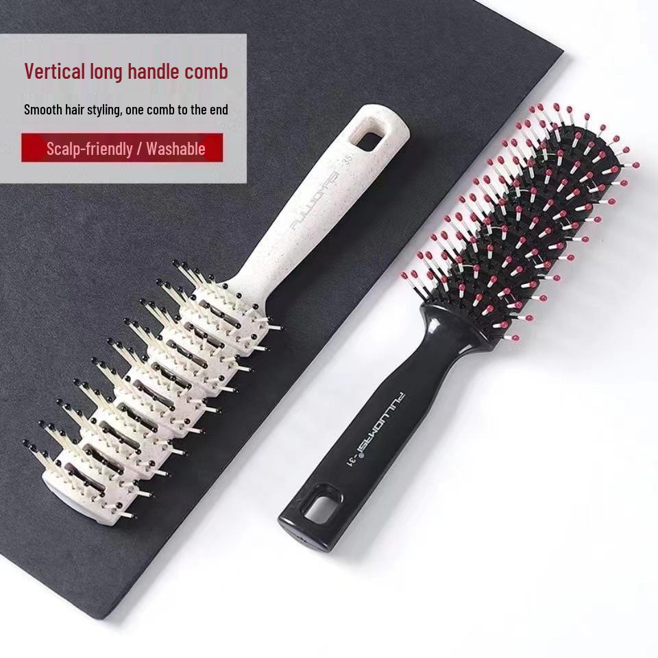 Men s Backcombing and Styling Comb: Fluffy Rib Comb for Slicked-Back Hairstyles Rib Comb