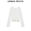 UR Women's Hollow-Out Beaded Tassel Cotton Knit Sweater