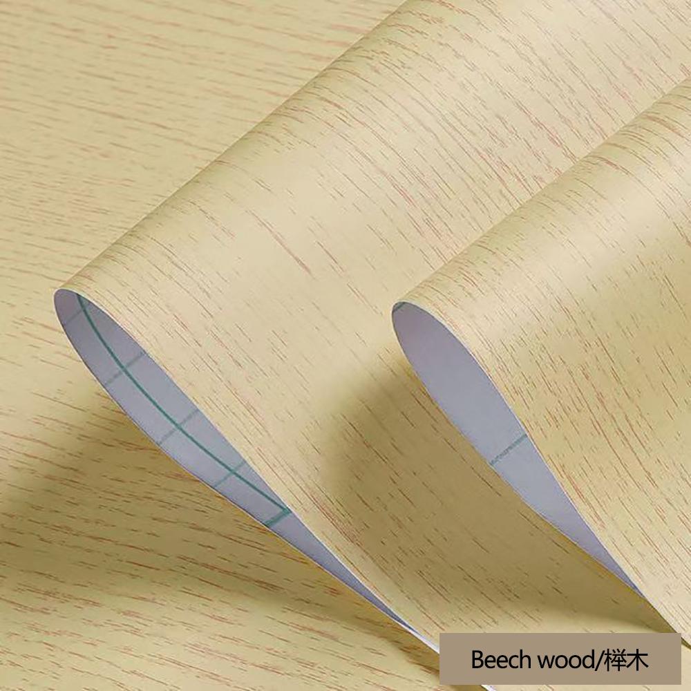 Waterproof Wood Grain Wallpaper Tables Wardrobes Cabinets Furniture Renovation decoration Self Adhesive Wallpaper