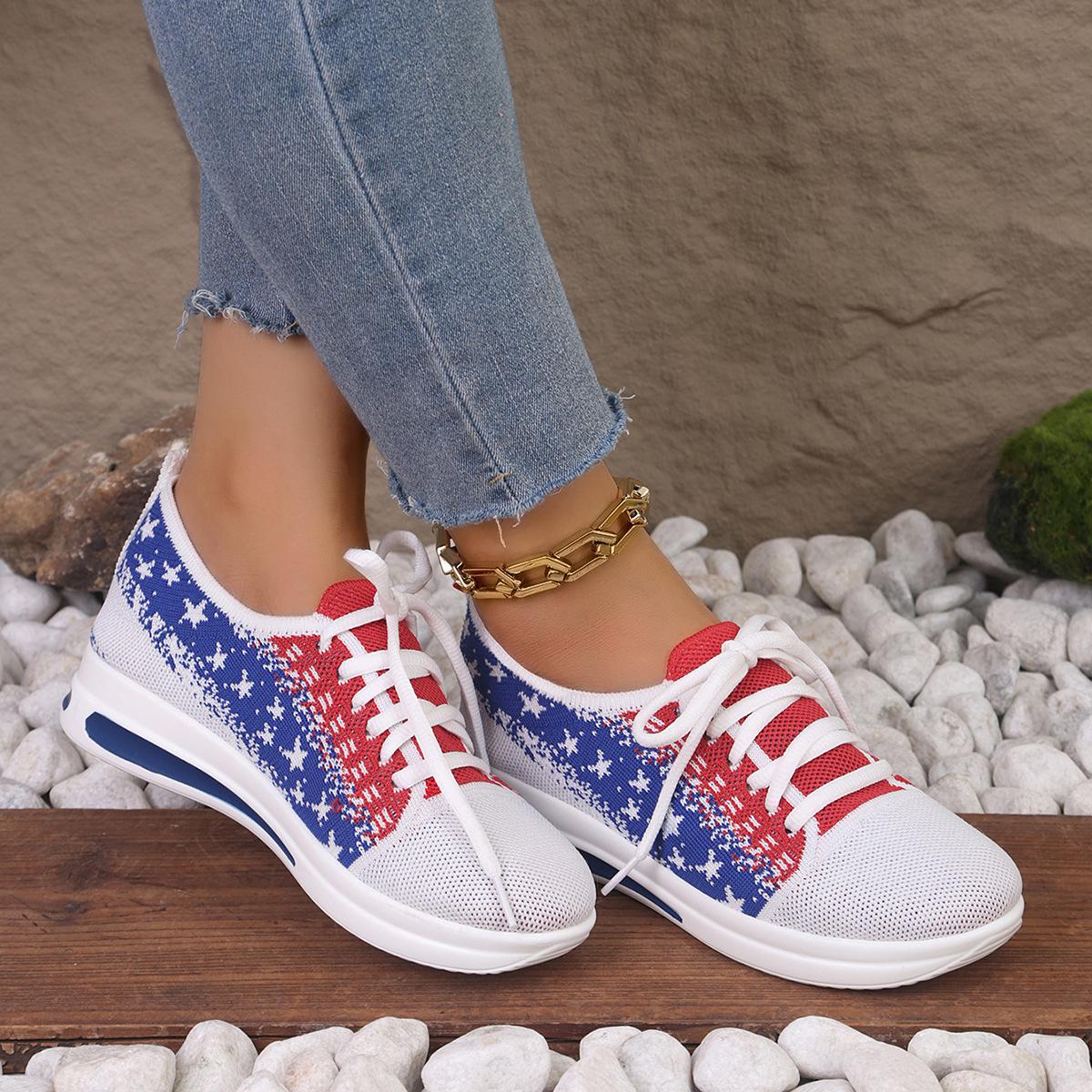 

Модная повседневная обувь Осенняя модная спортивная обувь Уличные дышащие сетчатые кроссовки Универсальная повседневная обувь Женская обувь Zapatos De Mujer 43 темно-синий