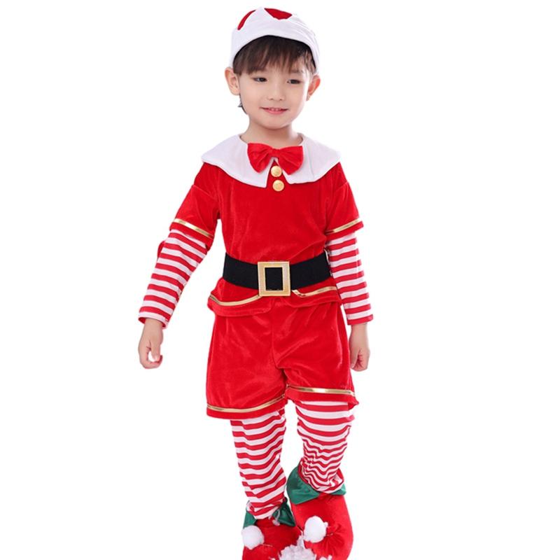 

Детский комплект одежды Санта-Клауса для мальчиков и девочек 110