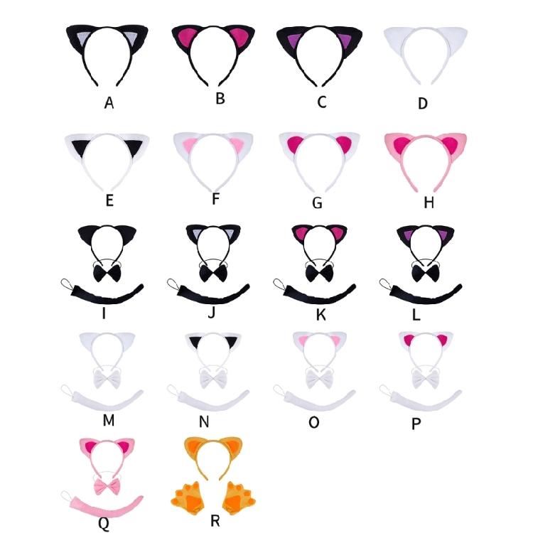 Trendy Animal Ears Hairbands Comfortable Party Accessories Cosplay Headwear Unique Hairpieces For Children And Adults