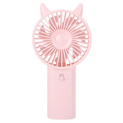 Mini Fan Taşınabilir El Tipi Sevimli Sessiz Elektrikli Soğutma Fanı Ev Ofis Seyahat için Pembe