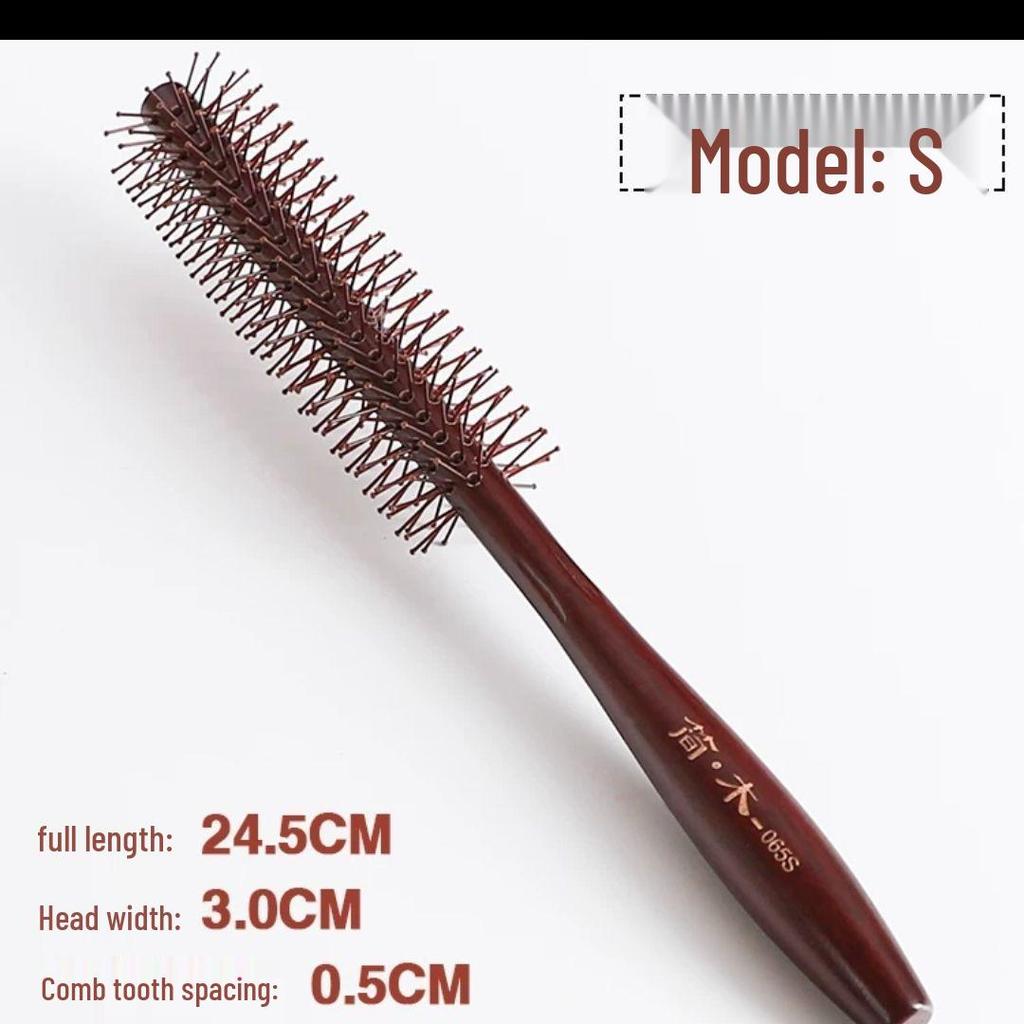 Professional Round Hair Brush for Styling Women’s Hair - Blow-Dry Straight, Curly, Inward Curl, Air Bangs.