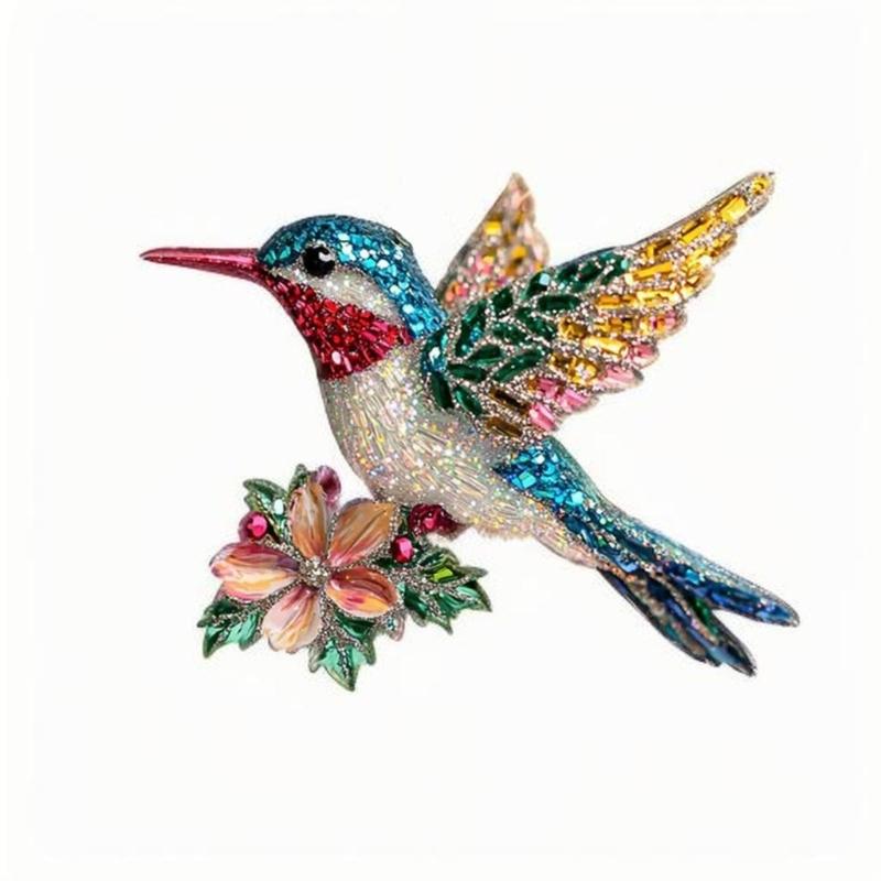 Hummingbird Hanging Ornament Acrylic Bird Pendant Christmas Tree Decoration For Festival Tree Wreath Window Display