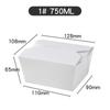 50-Pack Disposable White Paper Takeout Boxes for Salads, Fried Rice, and Fried Chicken