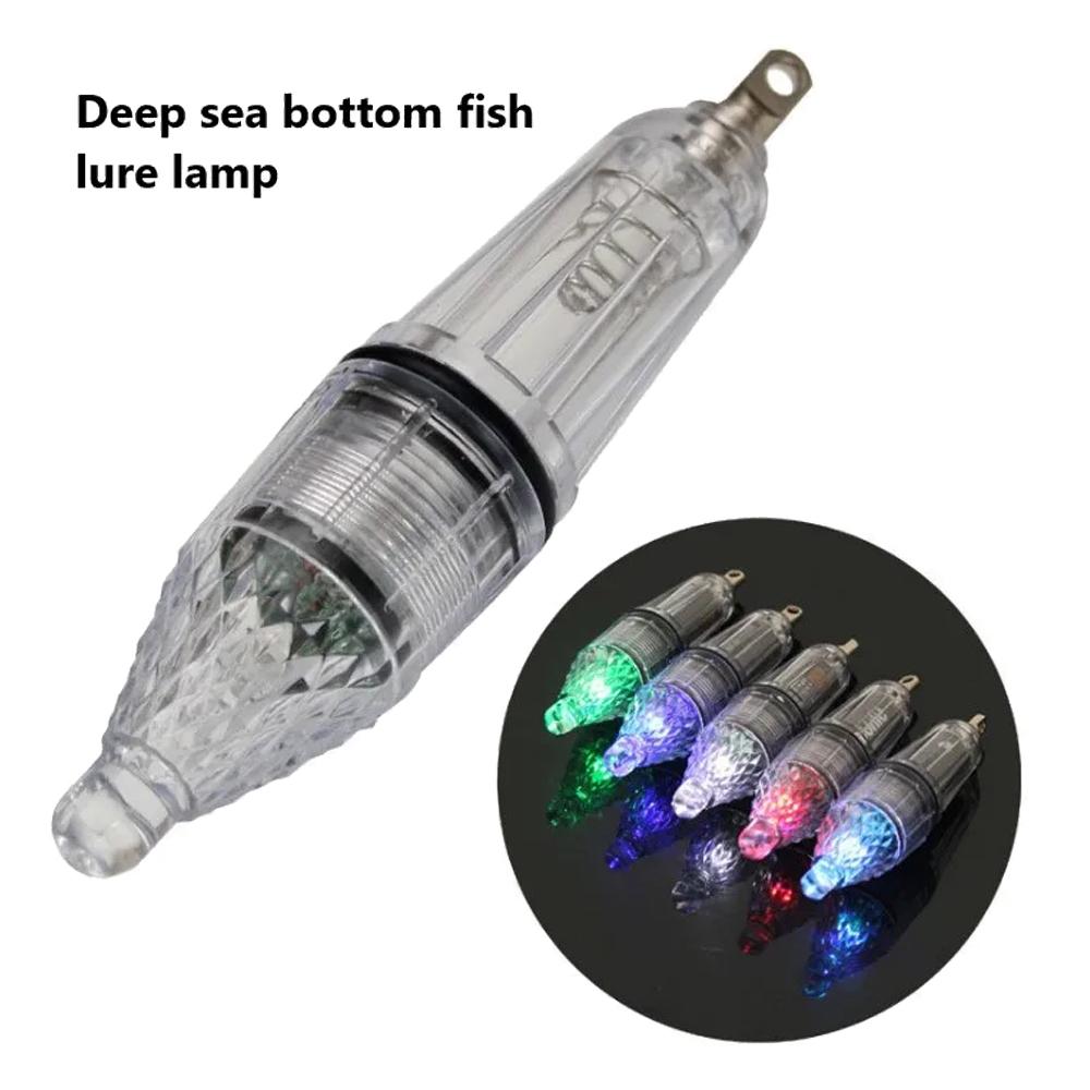 10X Deep Drop Led Fishing Light Underwater Lamp Lures Swimbait Waterproof For Submersible Red White Blue Green Battery Operated
