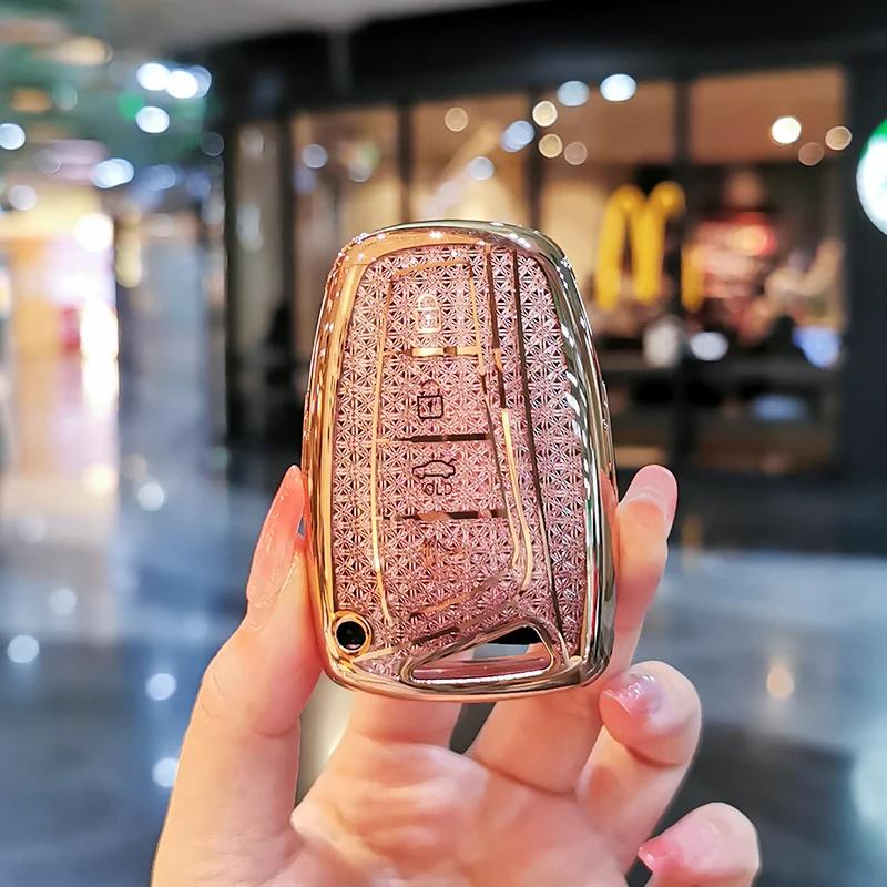 Suitable For Modern Keycase New Santafe Grand Santafe Equus Azera Genesis Ix45 Keycover Key Shell Keychain Car Shell