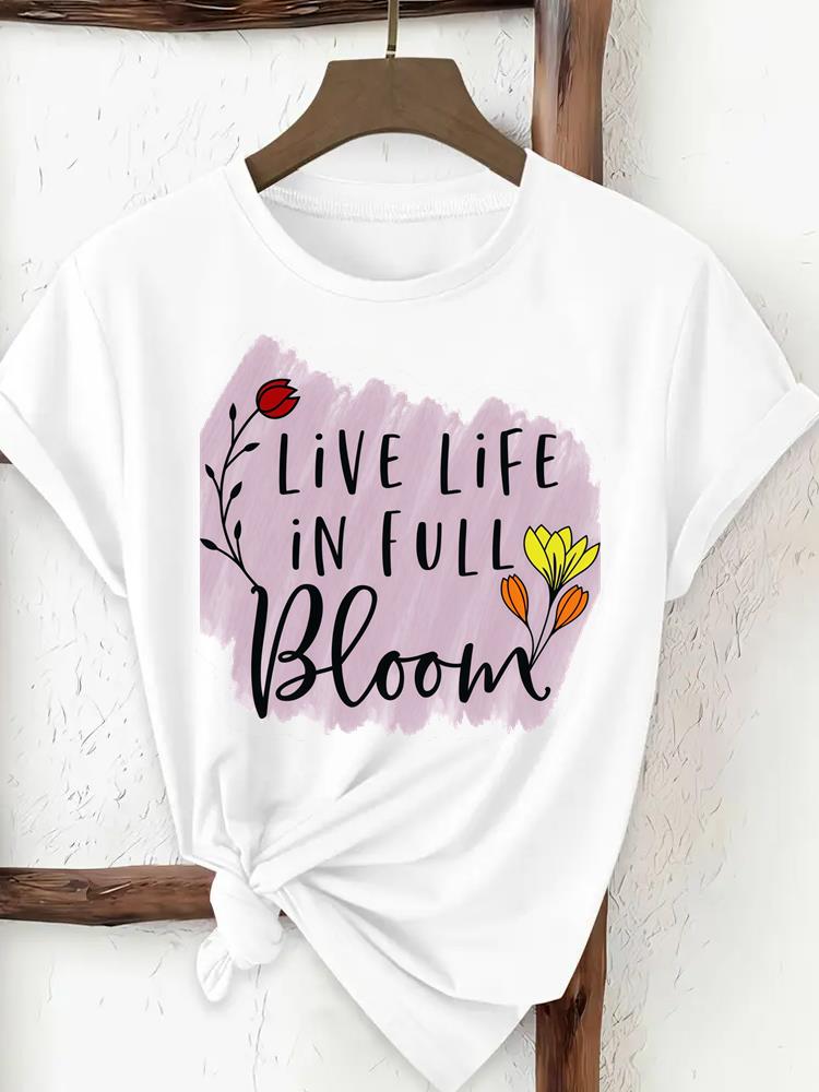 (Asian Size) lovely cute style Women Fashion Tee Top Clothing T Shirt Woman Print Female Short Sleeve Graphic T-shirts